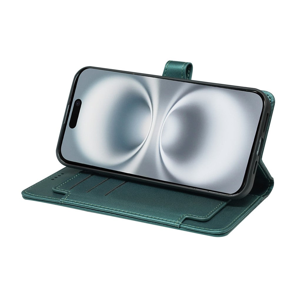 For iPhone 17 Pro Max Case with 9 Card Slots PU Leather Stand Phone Cover - Green
