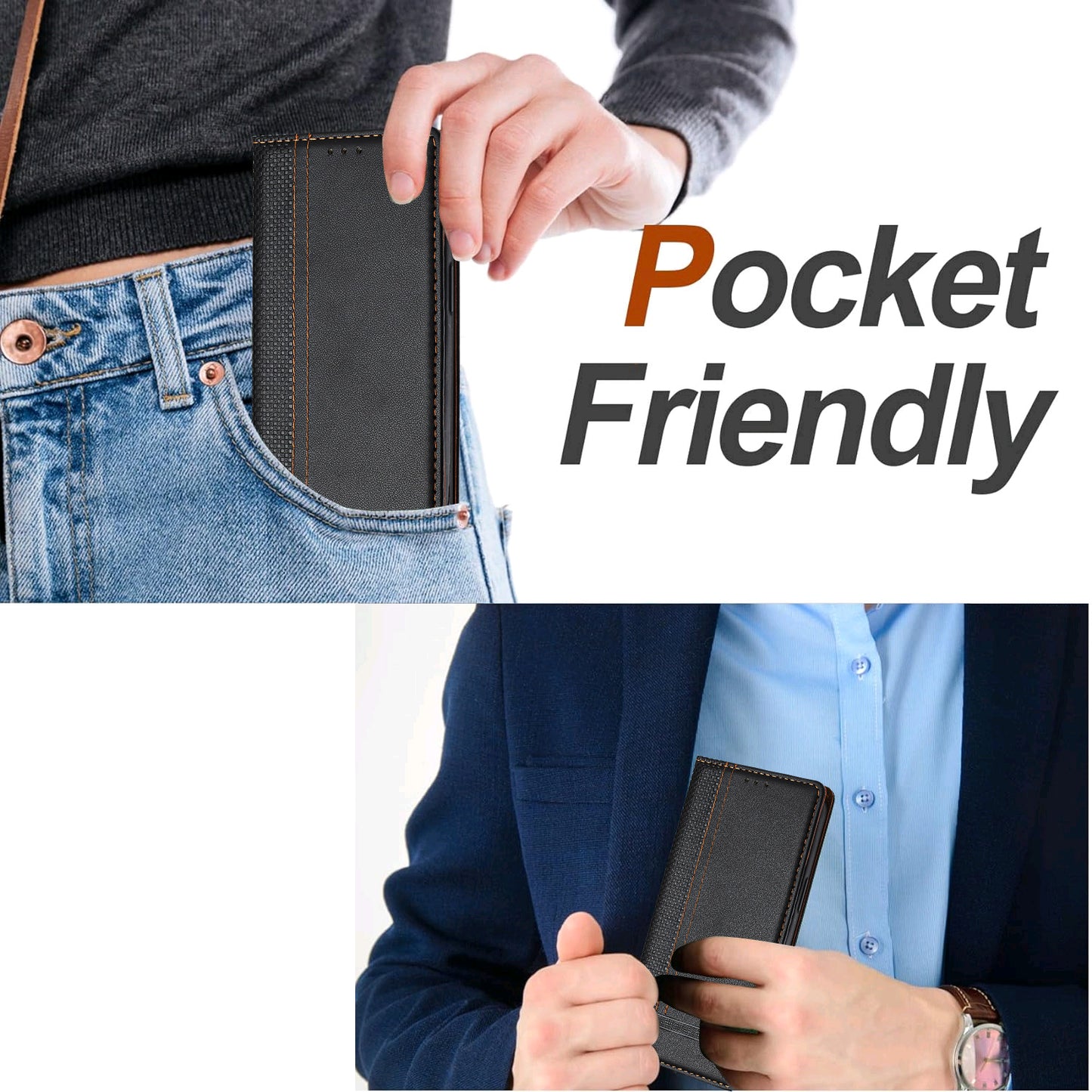 For Oppo Reno14 Pro 5G (China) / Oppo Reno14 Pro 5G (Global) Case L-Shaped Grid Pattern Leather Stand Phone Cover with Card Slots - Black