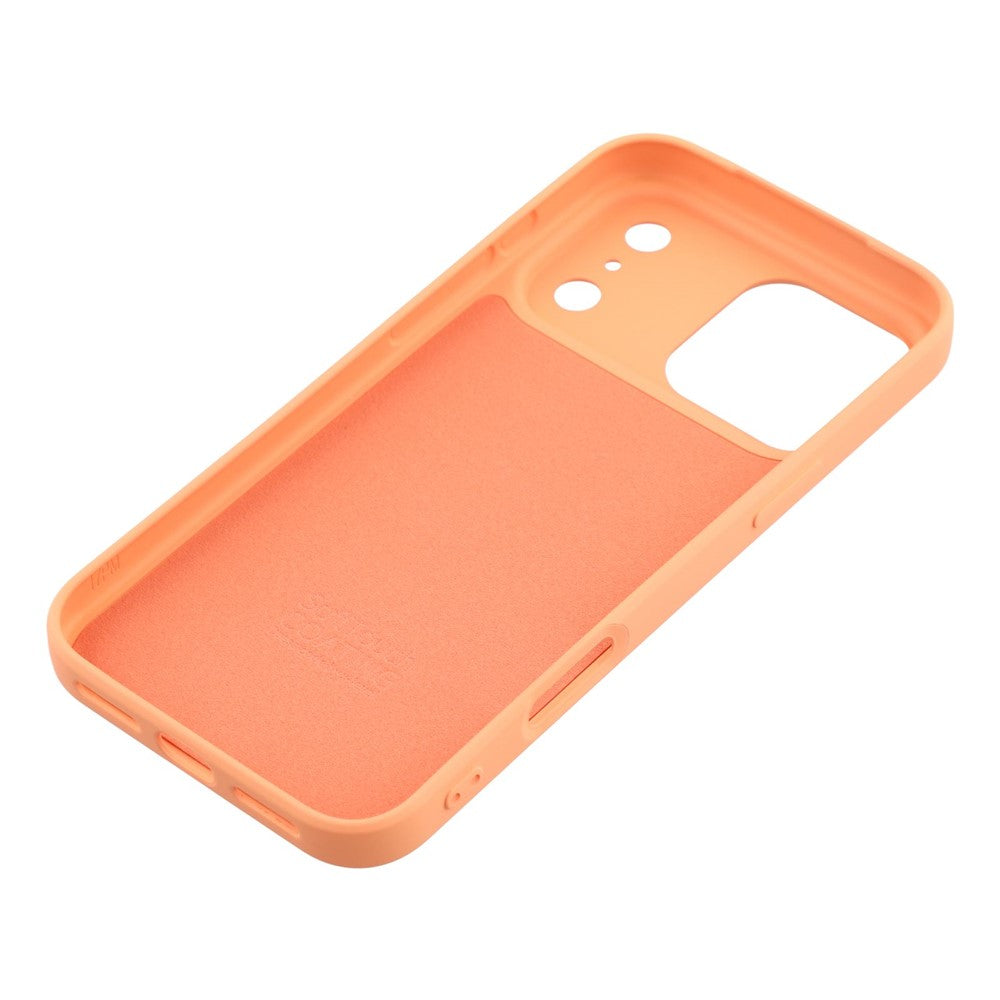 X-LEVEL For iPhone 17 Pro Max Case Soft TPU Anti Scratch Fiber Lining Phone Cover - Orange