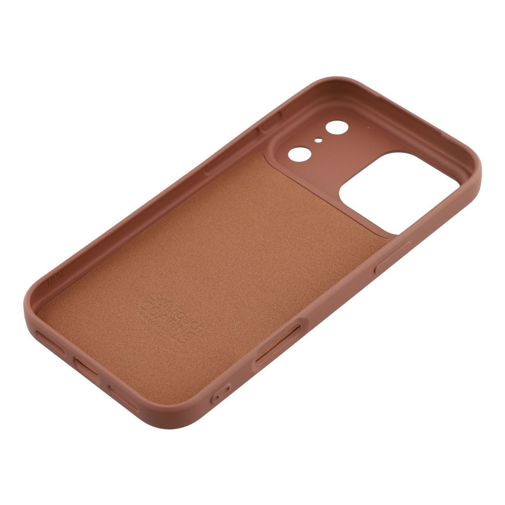 X-LEVEL For iPhone 17 Pro Max Case Soft TPU Anti Scratch Fiber Lining Phone Cover - Titanium Gold