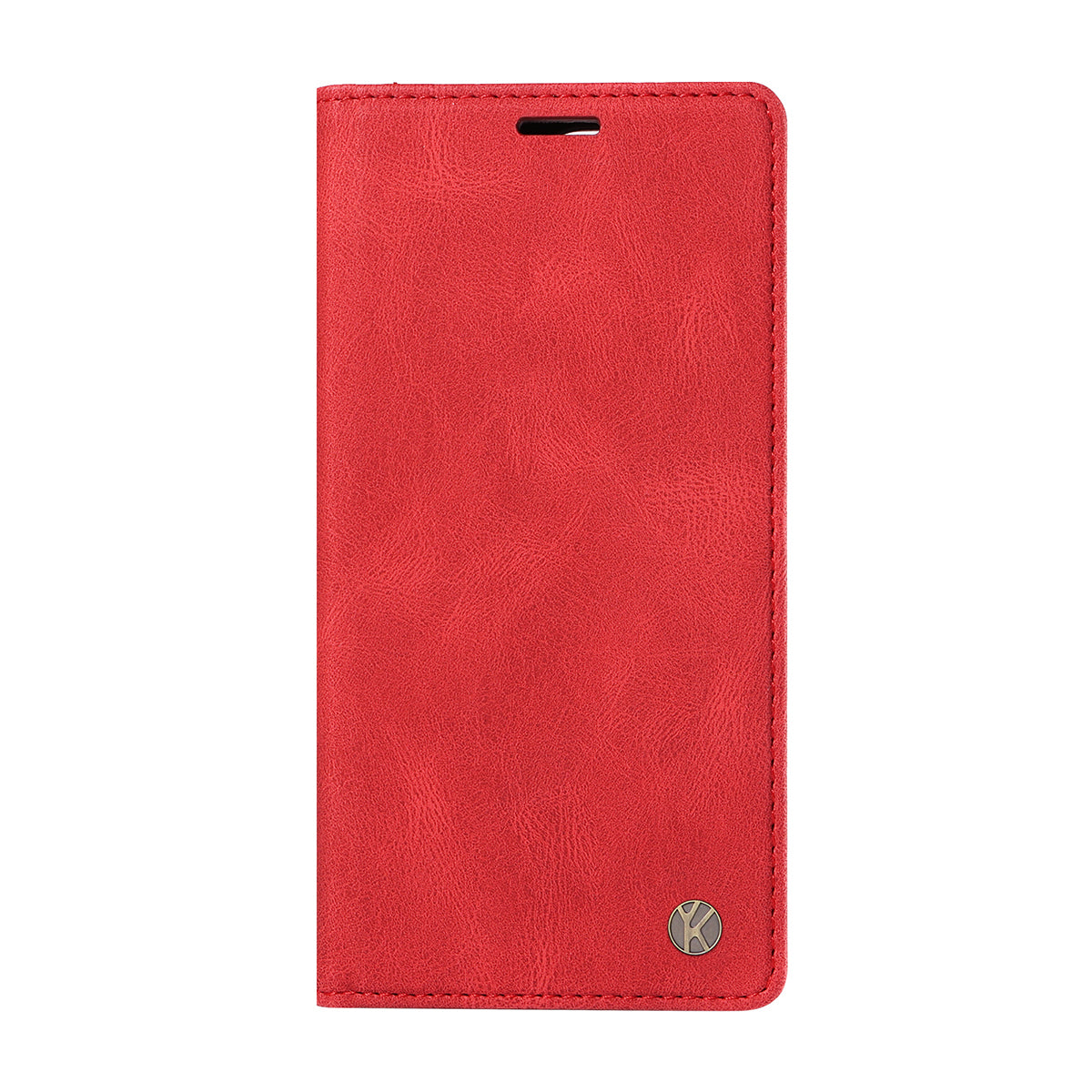 For iPhone 17 Pro Max Leather Cover YIKATU YK-004 Skin-Touch Wallet Phone Cases - Red