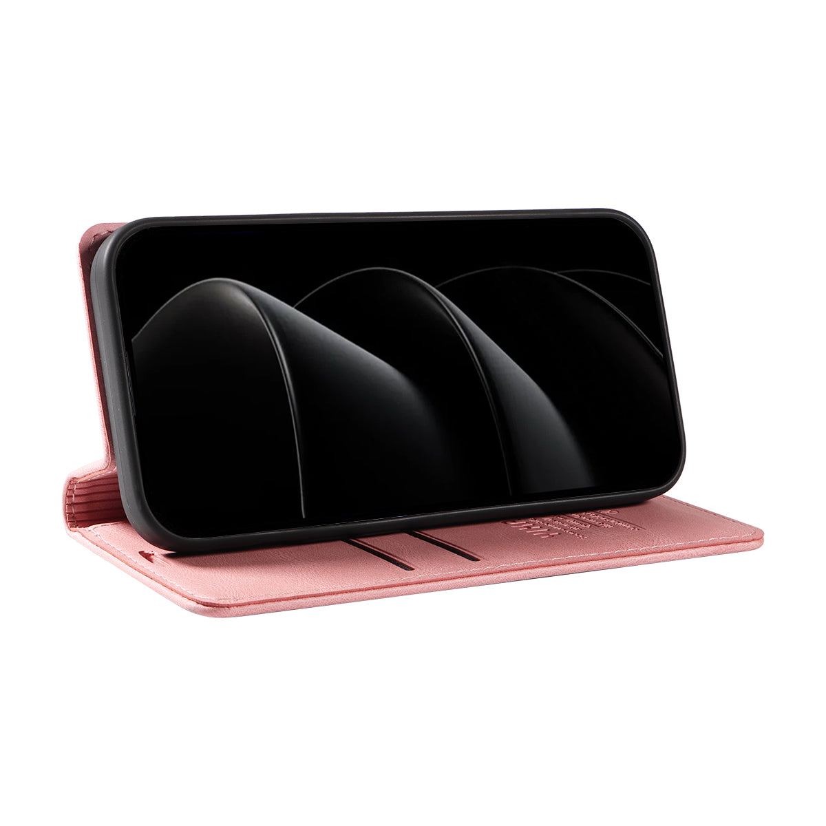 For iPhone 17 Pro Max Leather Cover YIKATU YK-004 Skin-Touch Wallet Phone Cases - Pink