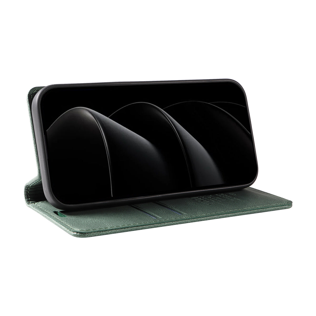 For iPhone 17 Pro Max Leather Cover YIKATU YK-004 Skin-Touch Wallet Phone Cases - Green