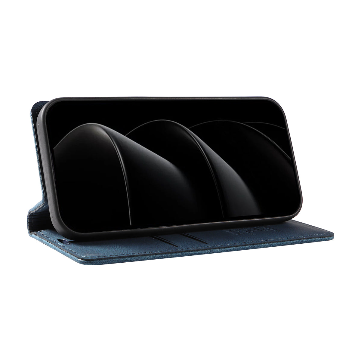 For iPhone 17 Pro Max Leather Cover YIKATU YK-004 Skin-Touch Wallet Phone Cases - Blue