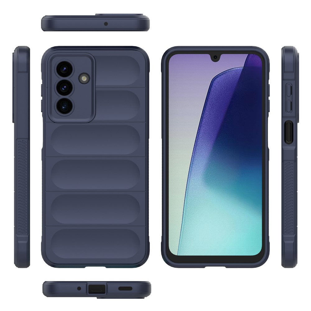 For Samsung Galaxy A17 5G Case Anti-Drop Soft TPU Rugged Phone Back Cover - Dark Blue