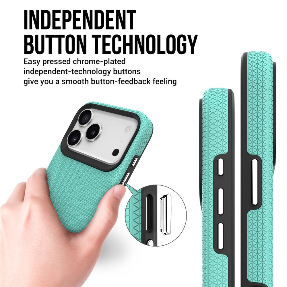 For iPhone 17 Pro Max Case Compatible with MagSafe Protective TPU+PC Phone Cover - Mint Green