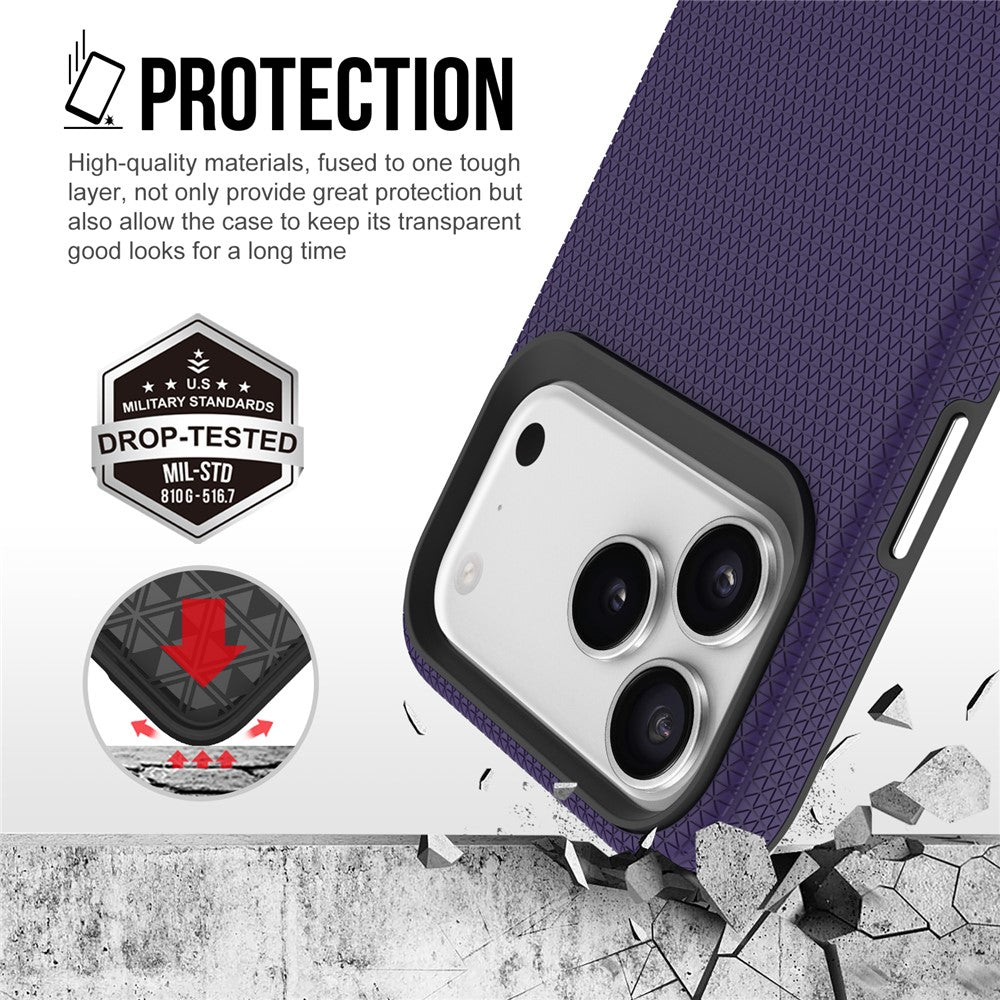 For iPhone 17 Pro Max Case Compatible with MagSafe Protective TPU+PC Phone Cover - Purple