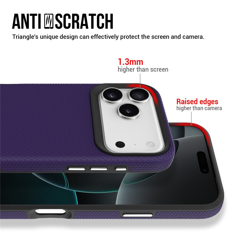 For iPhone 17 Pro Max Case Compatible with MagSafe Protective TPU+PC Phone Cover - Purple