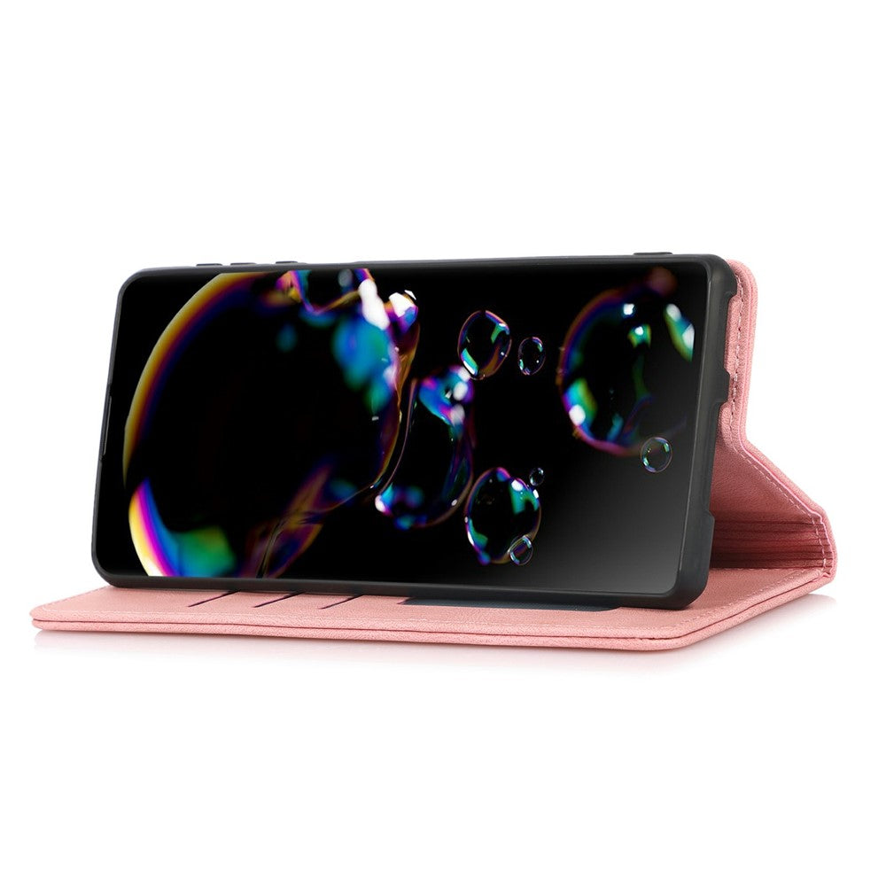 For iPhone 17 Pro Max Case Wallet Magnetic Closing Leather Flip Phone Cover - Rose Gold