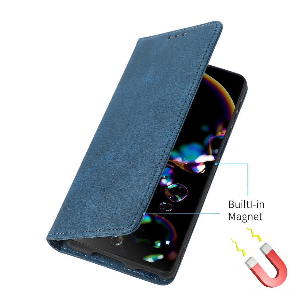 For iPhone 17 Pro Max Case Wallet Magnetic Closing Leather Flip Phone Cover - Blue