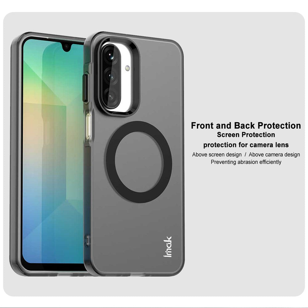 IMAK For Samsung Galaxy A17 5G Case Compatible with MagSafe PC + TPU Protective Phone Back Cover - Black