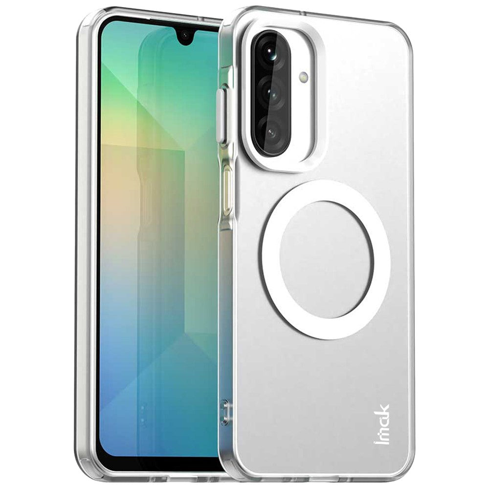 IMAK For Samsung Galaxy A17 5G Case Compatible with MagSafe PC + TPU Protective Phone Back Cover - White