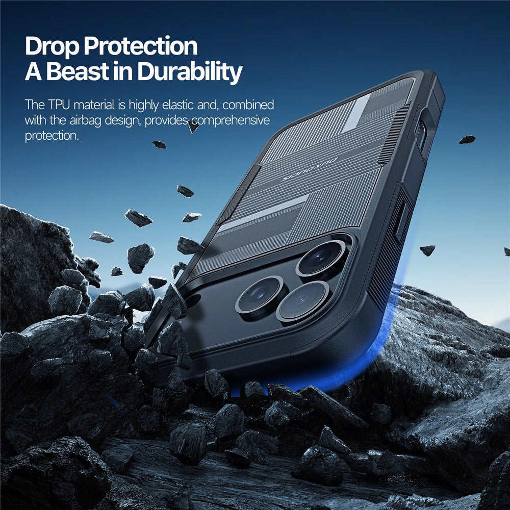 DUX DUCIS SHLD Series For iPhone 17 Pro Max Magnetic Case 10FT Drop Protection PC + TPU Phone Cover - Umbra Pattern