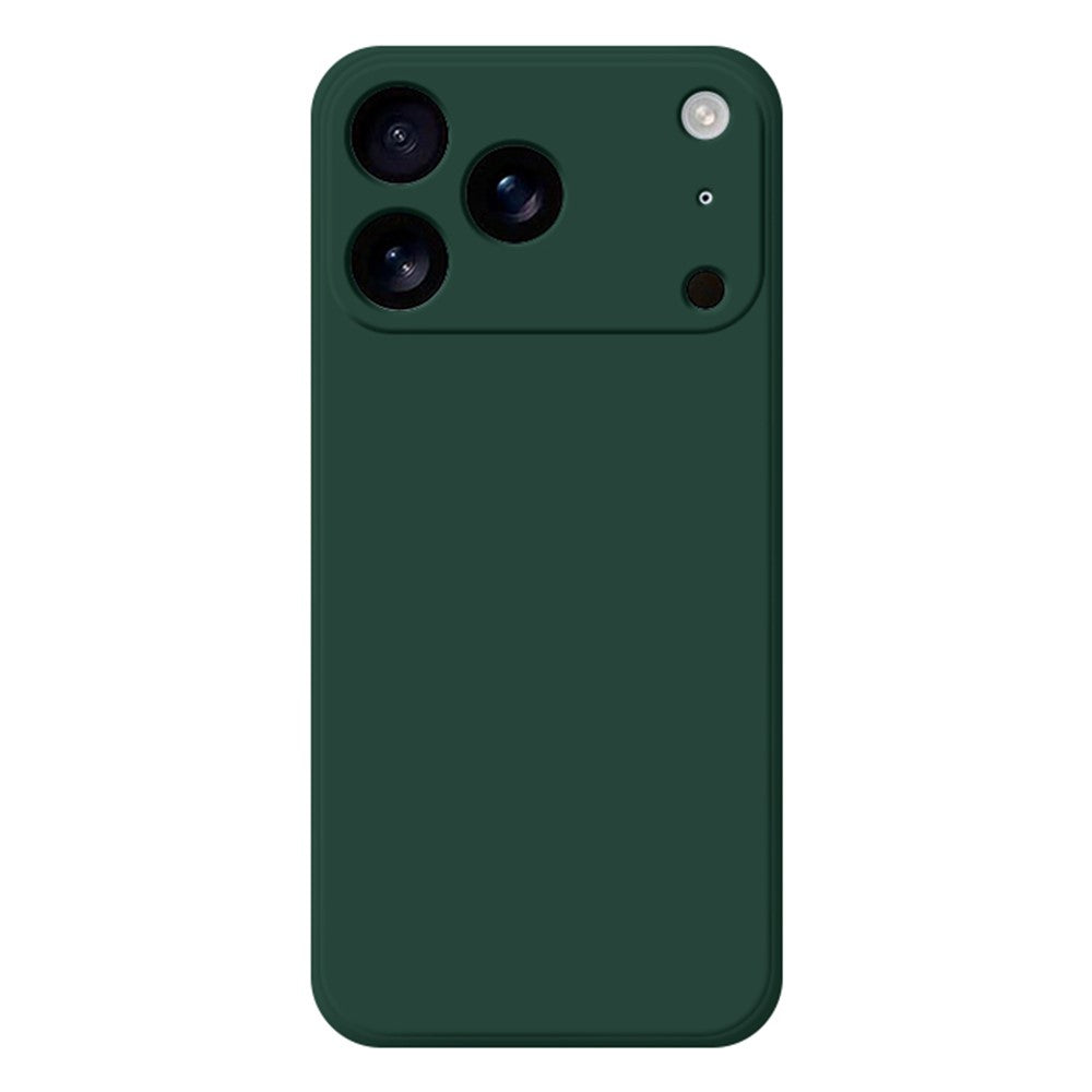 For iPhone 17 Pro Max TPU Case Straight Edge Protection Phone Cover - Midnight Green