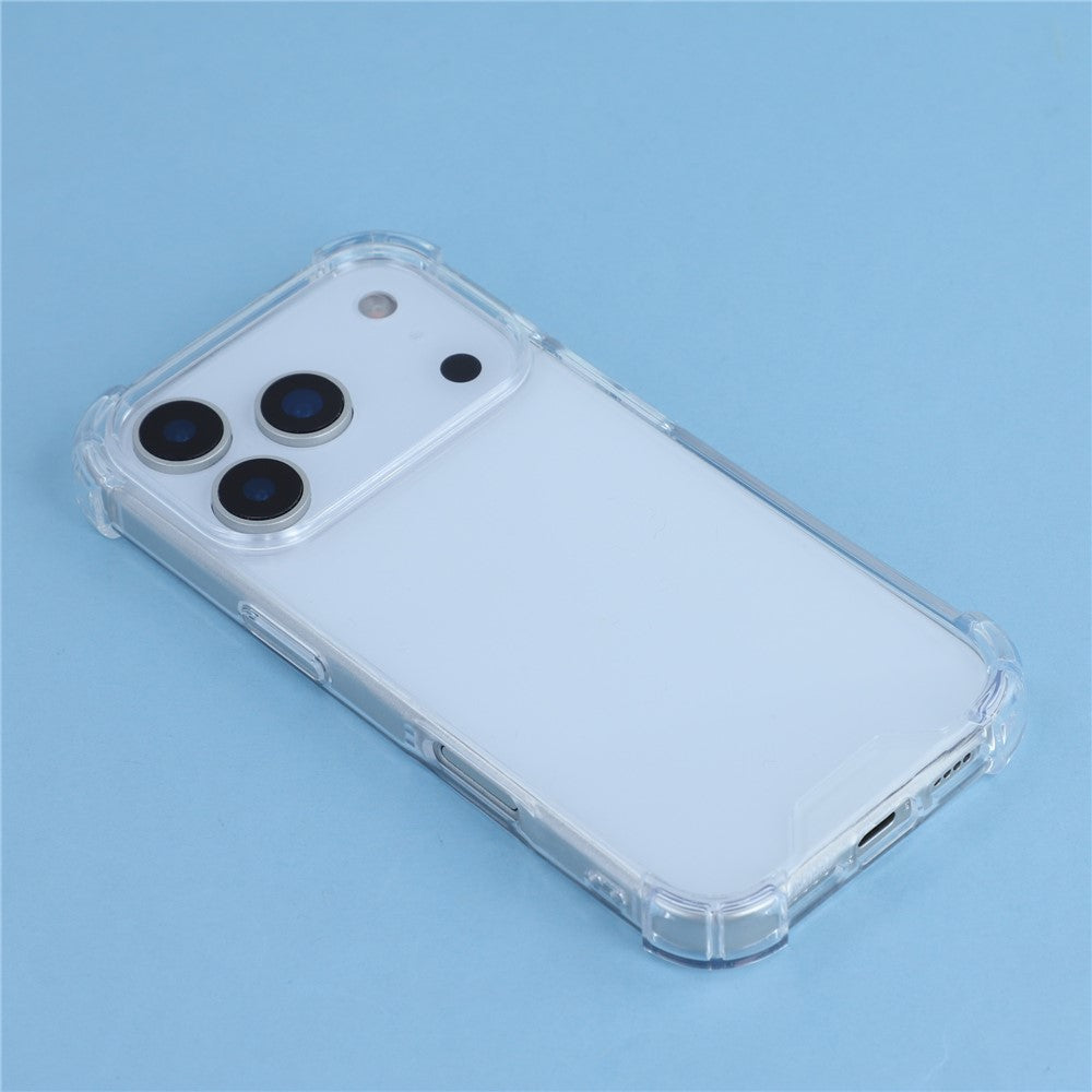 For iPhone 17 Pro Max Phone Case TPU + Acrylic 1.5mm Shockproof Clear Back Cover