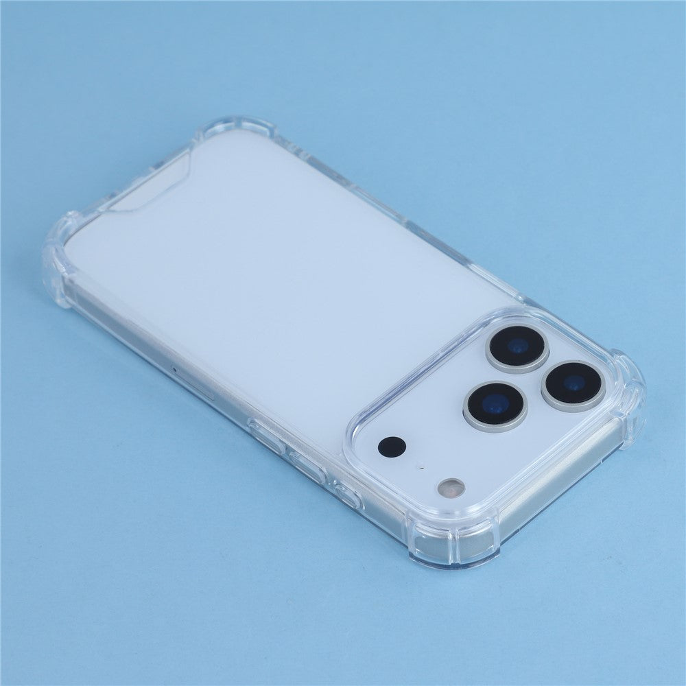 For iPhone 17 Pro Max Phone Case TPU + Acrylic 1.5mm Shockproof Clear Back Cover