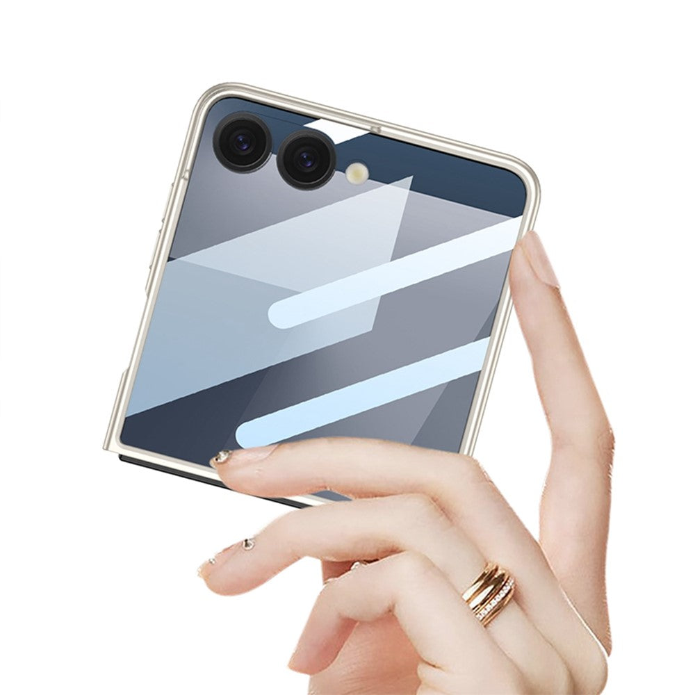 GKK For Samsung Galaxy Z Flip7 5G Magnetic Case Ultra Slim Protective Phone Cover with Screen Protector - Grey