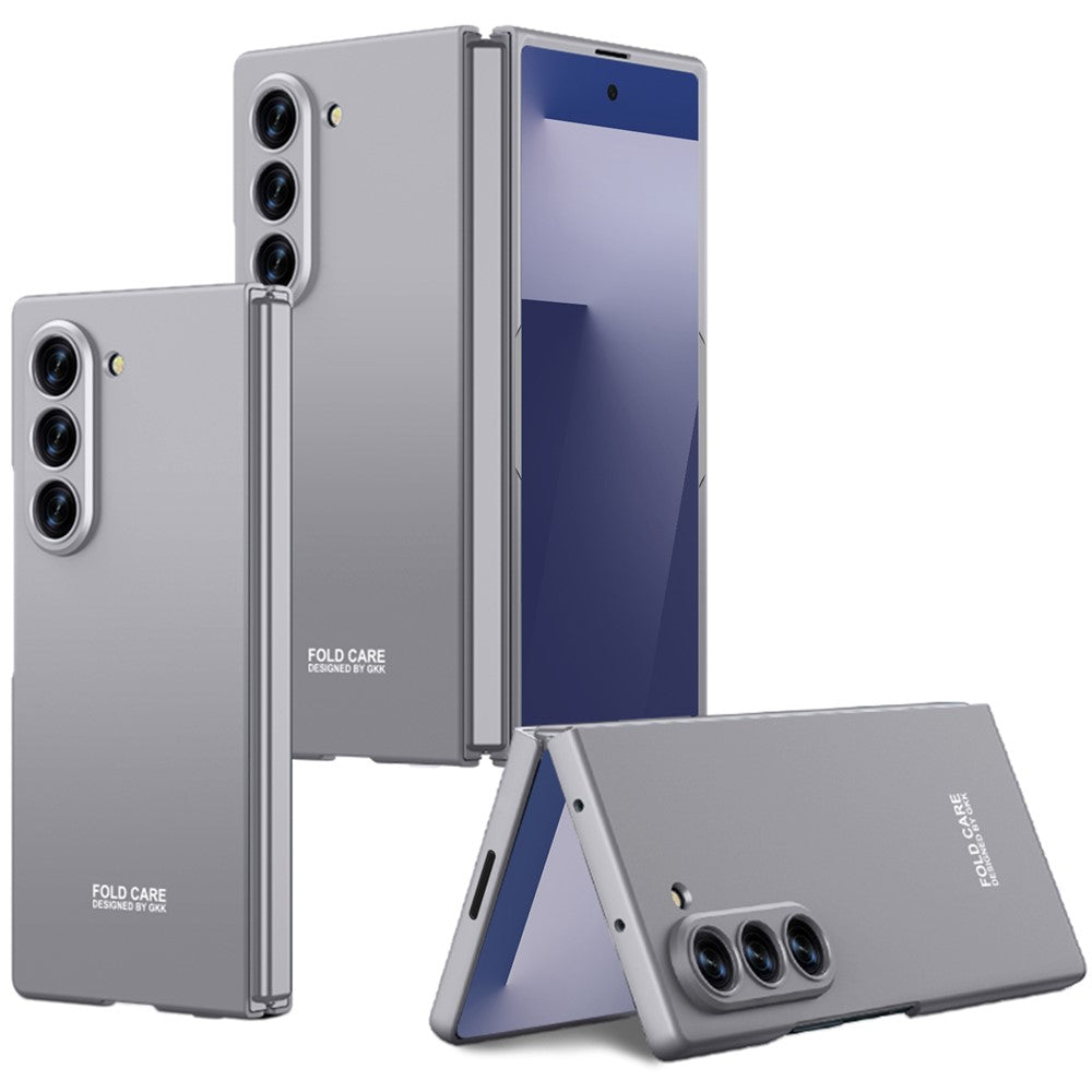 GKK For Samsung Galaxy Z Fold7 5G Case Shockproof Hard PC Folding Phone Cover (No Front Screen Film) - Grey