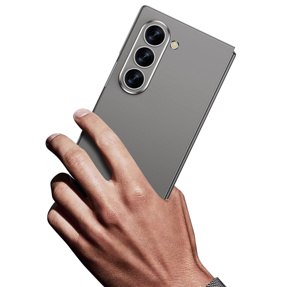 GKK For Samsung Galaxy Z Fold7 5G Case Shockproof Hard PC Folding Phone Cover (No Front Screen Film) - Titanium Grey