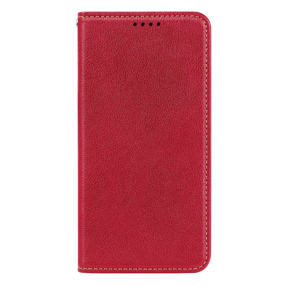 For Oppo Reno14 Pro 5G (Global) Case Wallet RFID Blocking Leather Phone Cover Strong Magnetic Closure - Red