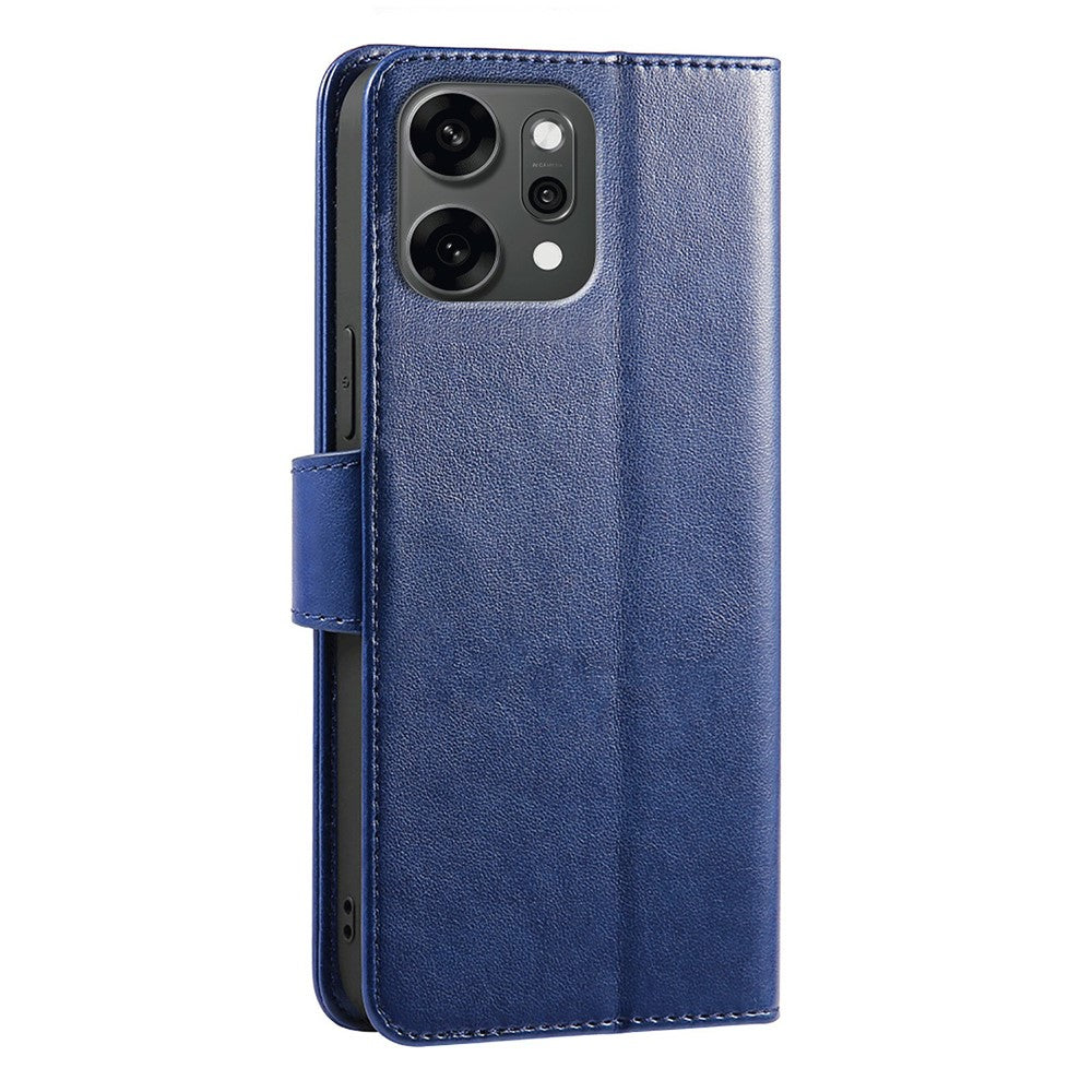 For Oppo Reno14 Pro 5G (Global) Case Stand Card Holder Wallet Leather Phone Cover - Blue