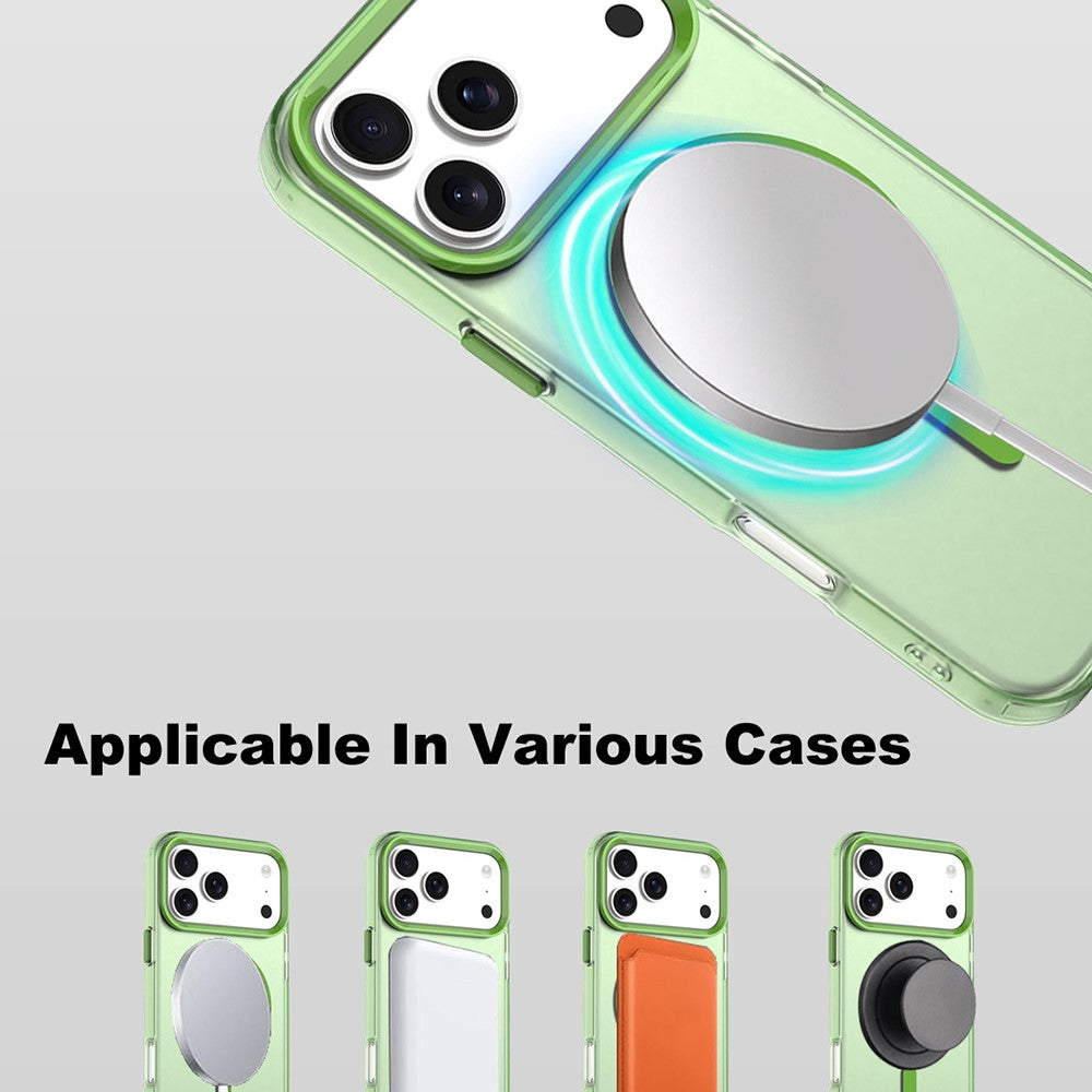 IMAK For iPhone 17 Pro Max Case Compatible with MagSafe Candy Color Anti Drop TPU + PET Back Cover - Green
