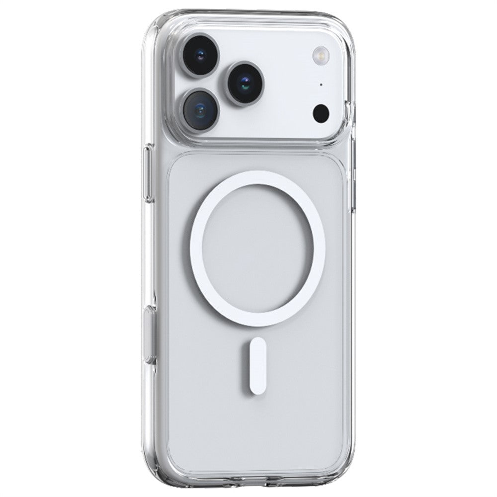 TORRAS For iPhone 17 Pro Max Case Magnetic Matte PC + TPU Phone Cover - Transparent