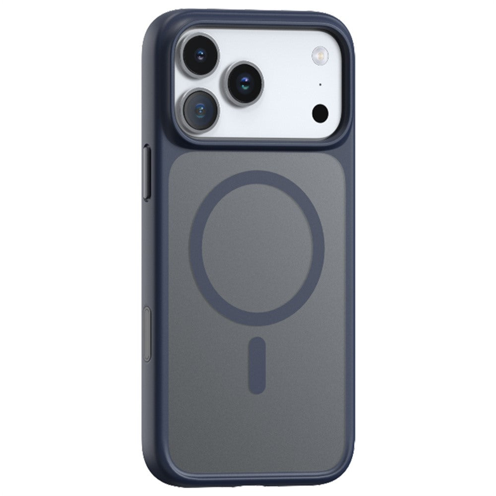 TORRAS For iPhone 17 Pro Max Case Magnetic Matte PC + TPU Phone Cover - Dark Blue