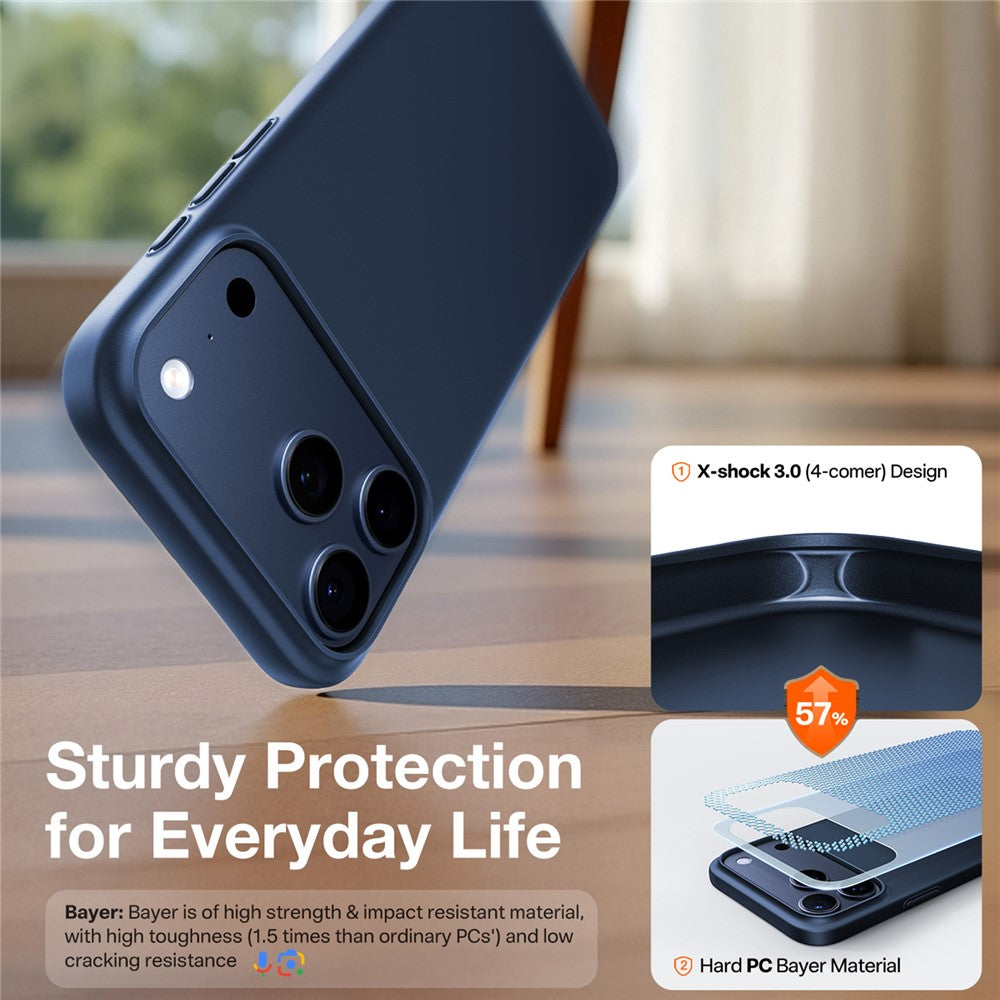 TORRAS For iPhone 17 Pro Max Case Compatible with MagSafe Hard PC Shockproof Phone Cover - Dark Blue