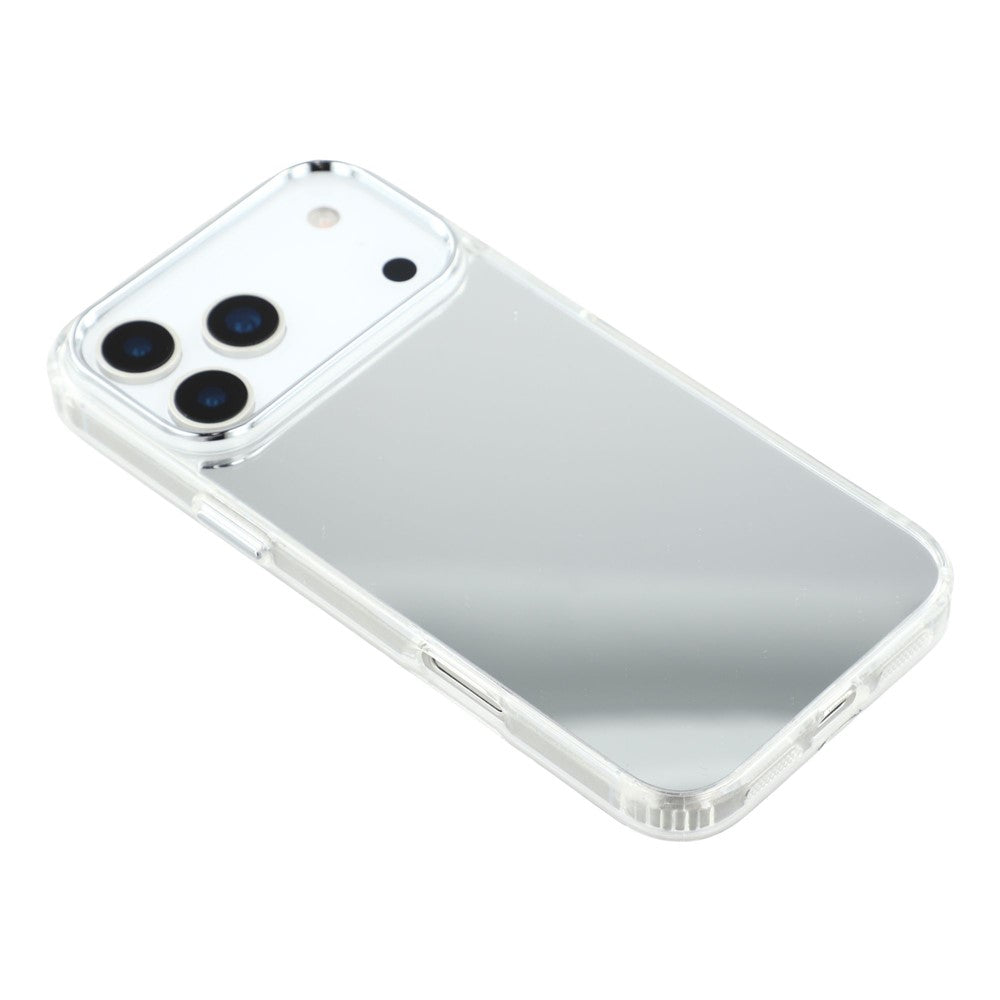 For iPhone 17 Pro Max Case Electroplating Mirror Design Shockproof TPU + Acrylic Phone Cover