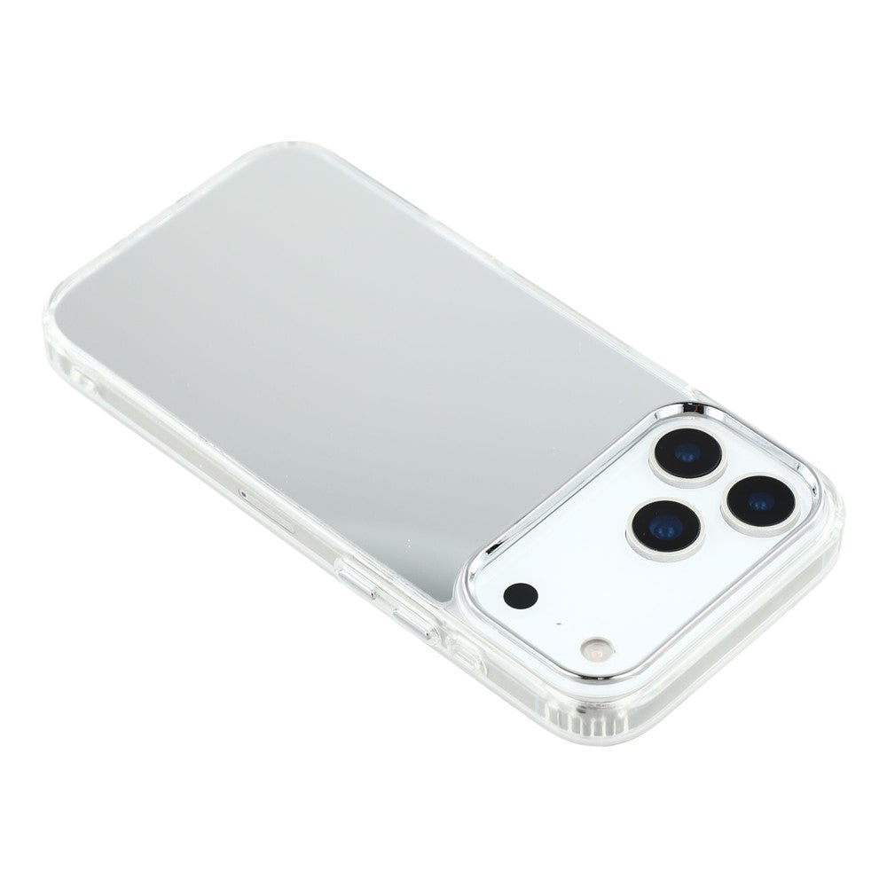 For iPhone 17 Pro Max Case Electroplating Mirror Design Shockproof TPU + Acrylic Phone Cover