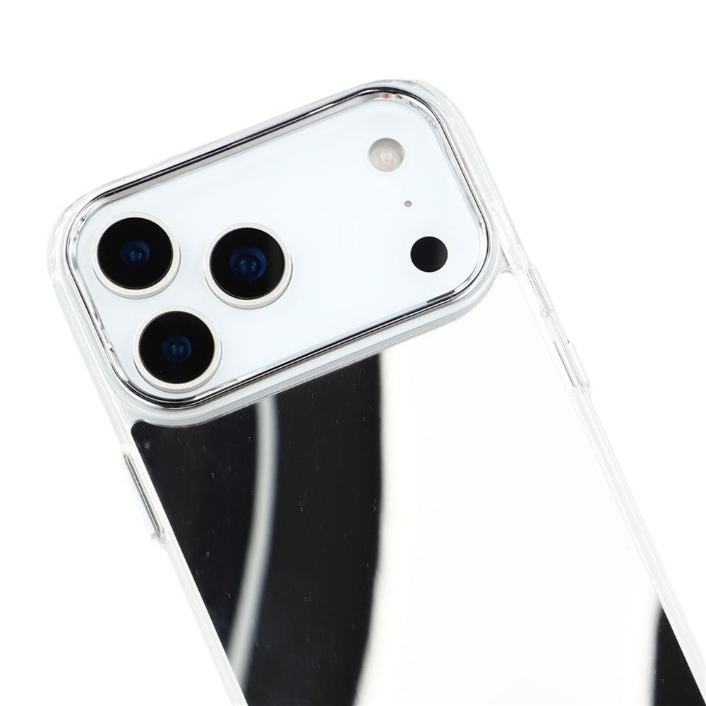 For iPhone 17 Pro Max Case Electroplating Mirror Design Shockproof TPU + Acrylic Phone Cover