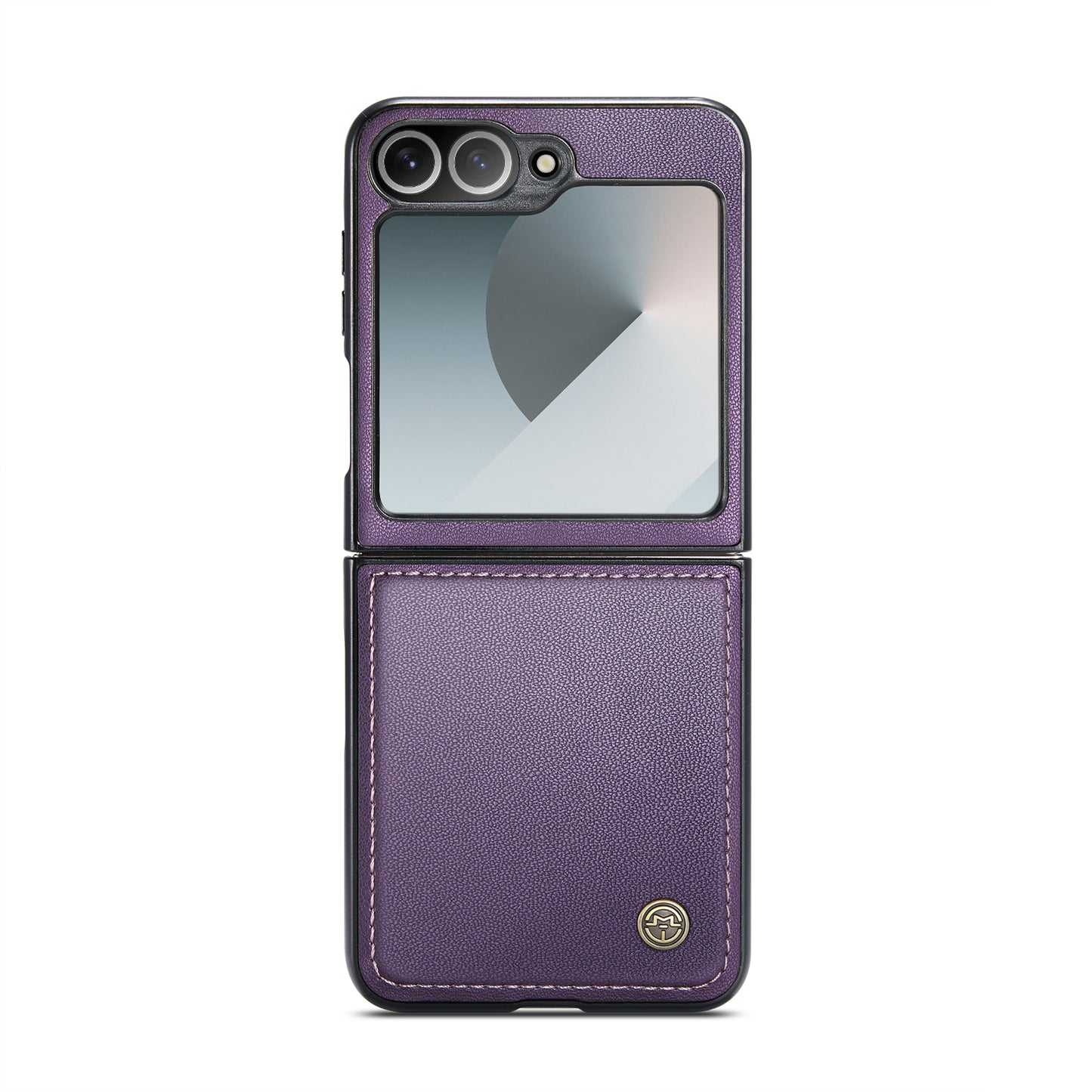 For Samsung Galaxy Z Flip7 FE 5G Case CASEME 023 Series RFID Blocking Glossy Stand Phone Cover - Purple