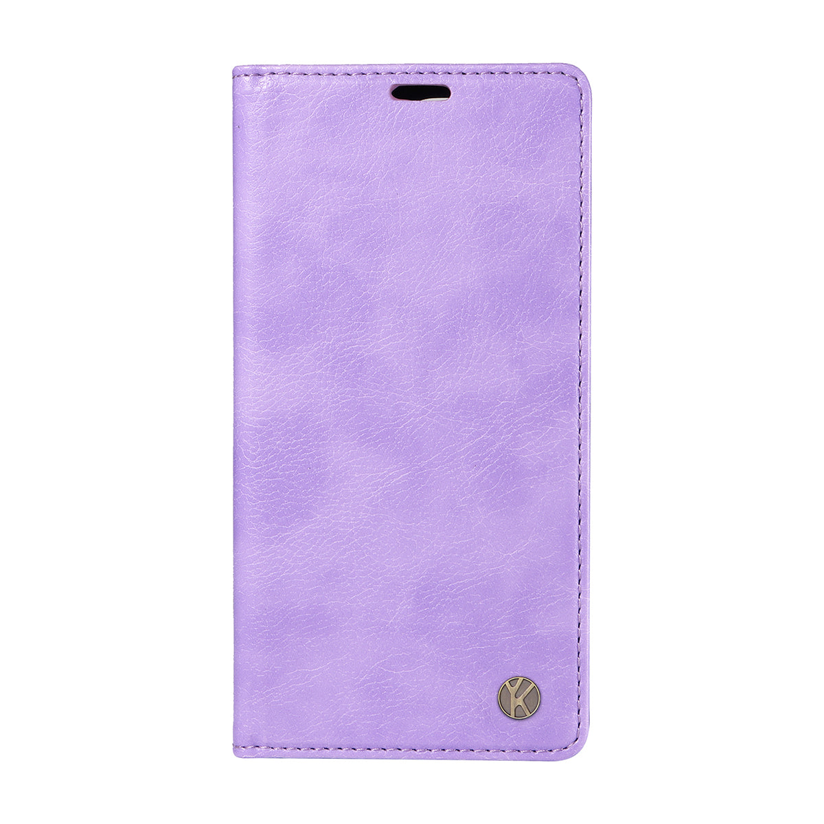 For iPhone 17 Pro Max Wallet Case YIKATU YK-006 Magnetic Closure Leather Phone Cover Litchi Texture - Purple