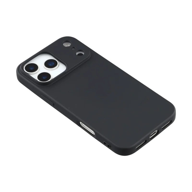 For iPhone 17 Pro Max Phone Case WANLONFENG RB2 Series TPU Back Cover with Tempered Glass - Black