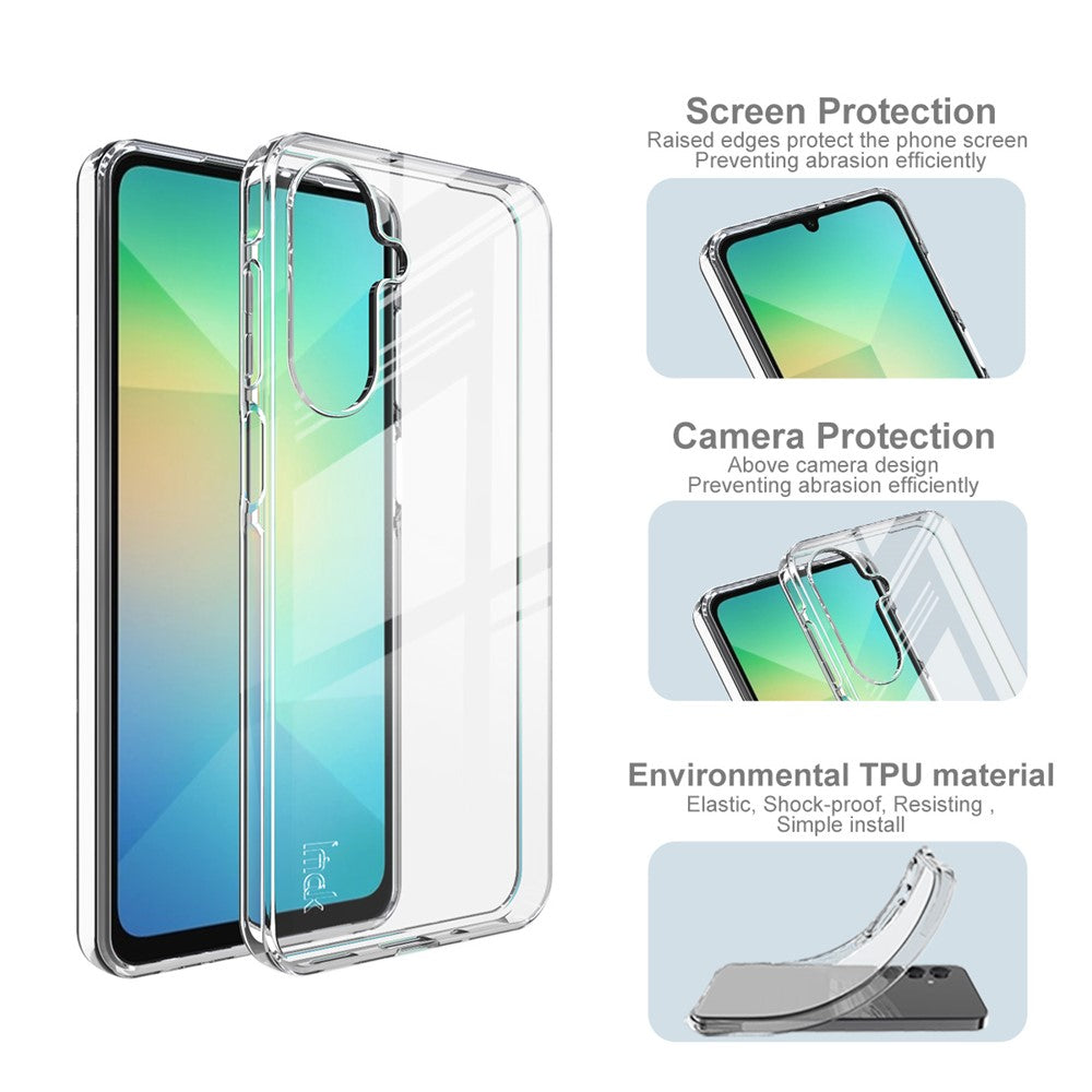 IMAK UX-10 Series For Samsung Galaxy A17 5G Clear Phone Case Soft TPU Mobile Back Cover
