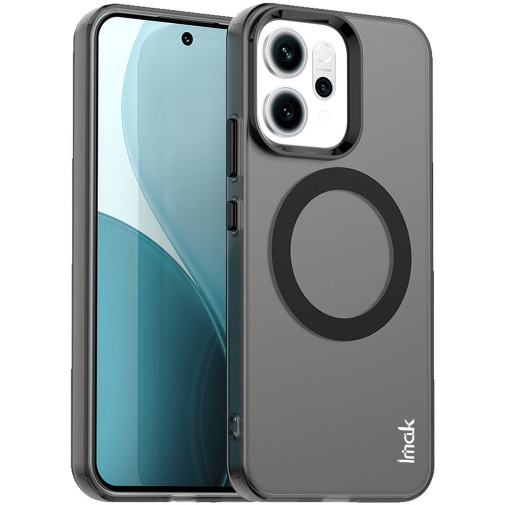 IMAK For Oppo Reno14 Pro 5G (Global) Case Compatible with MagSafe PC + TPU Protective Phone Back Cover - Black