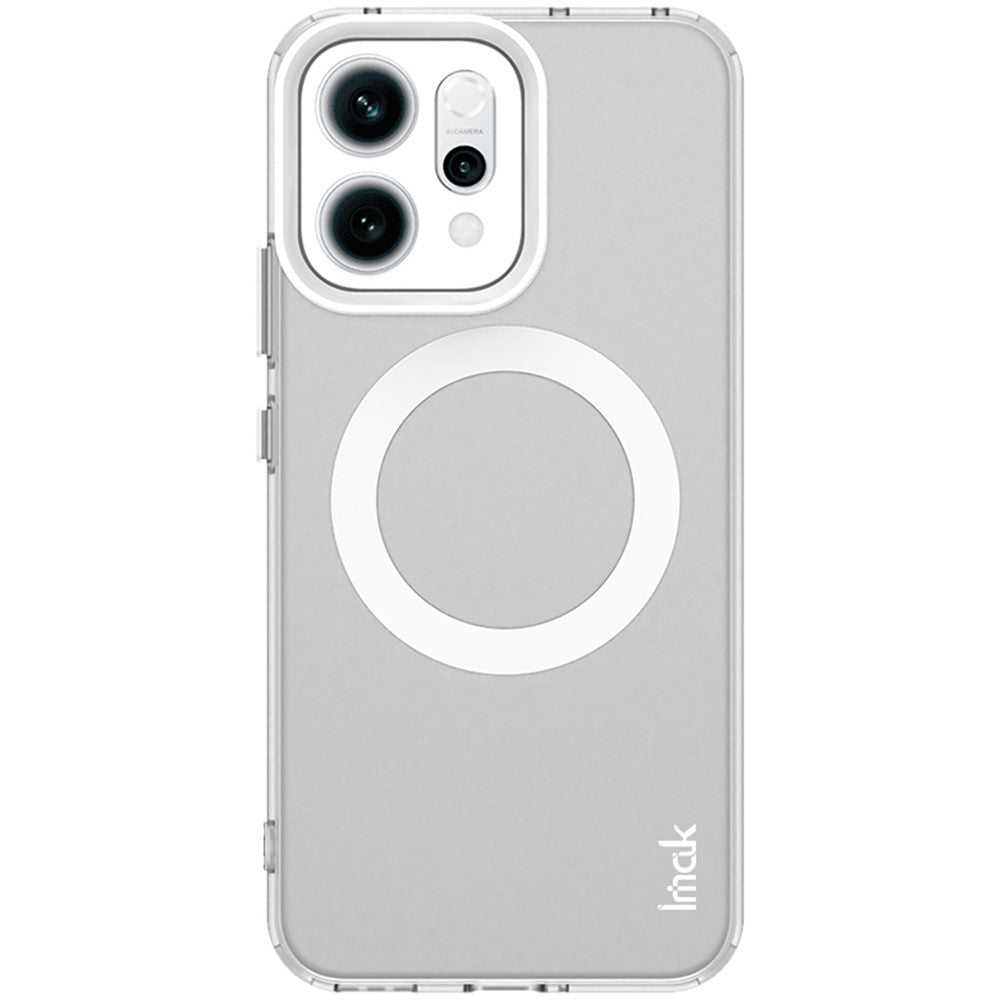 IMAK For Oppo Reno14 Pro 5G (Global) Case Compatible with MagSafe PC + TPU Protective Phone Back Cover - White