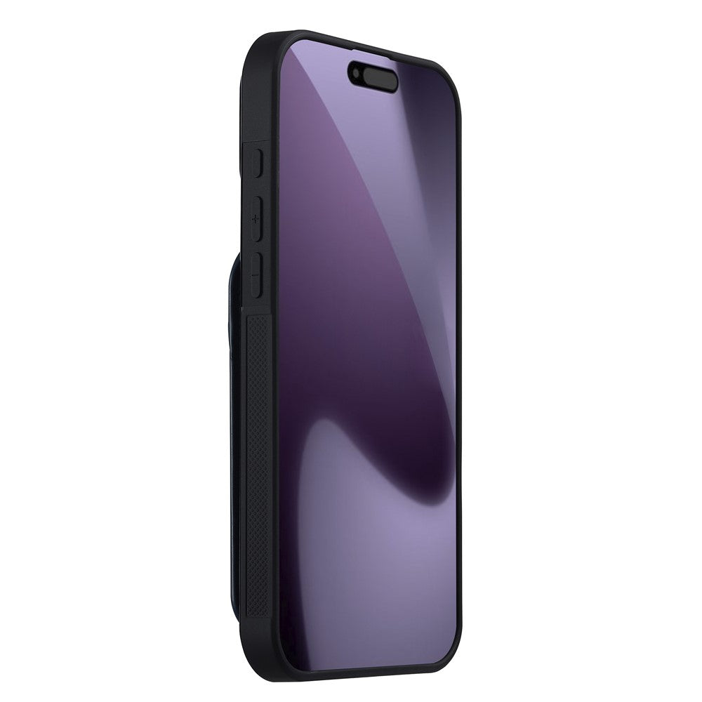 LC.IMEEKE L3 For iPhone 17 Pro Max Magnetic Case Detachable Card Holder Leather TPU Mobile Cover - Blue