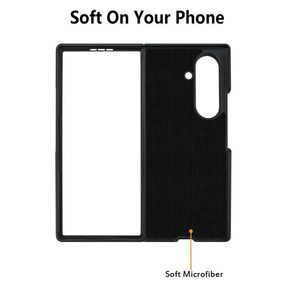 For Samsung Galaxy Z Fold7 5G Case Protective Stainless Steel + PC Phone Cover - Grey