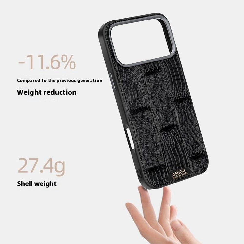 ABEEL For iPhone 17 Pro Max Case Compatible with MagSafe Beast Texture Micro-Embossing Back Cover - Green