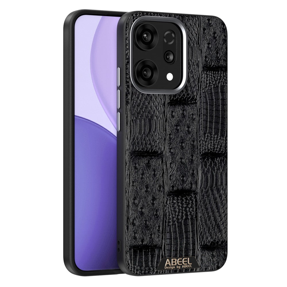 ABEEL For Oppo Reno14 Pro 5G (Global) Case Compatible with MagSafe Beast Texture Micro-Embossing Back Cover - Black