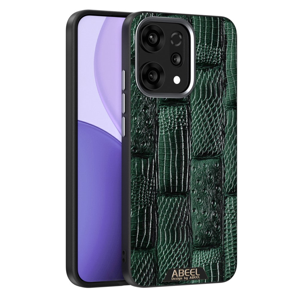ABEEL For Oppo Reno14 Pro 5G (Global) Case Compatible with MagSafe Beast Texture Micro-Embossing Back Cover - Green