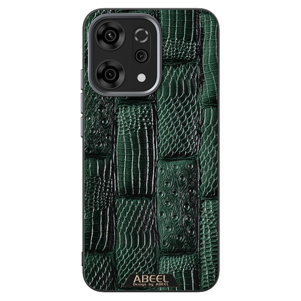 ABEEL For Oppo Reno14 Pro 5G (Global) Case Compatible with MagSafe Beast Texture Micro-Embossing Back Cover - Green
