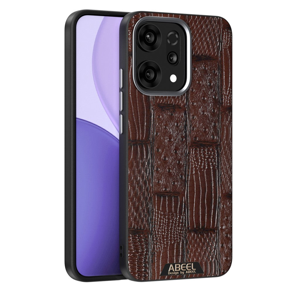ABEEL For Oppo Reno14 Pro 5G (Global) Case Compatible with MagSafe Beast Texture Micro-Embossing Back Cover - Coffee