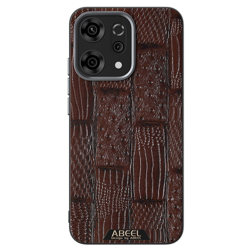 ABEEL For Oppo Reno14 Pro 5G (Global) Case Compatible with MagSafe Beast Texture Micro-Embossing Back Cover - Coffee