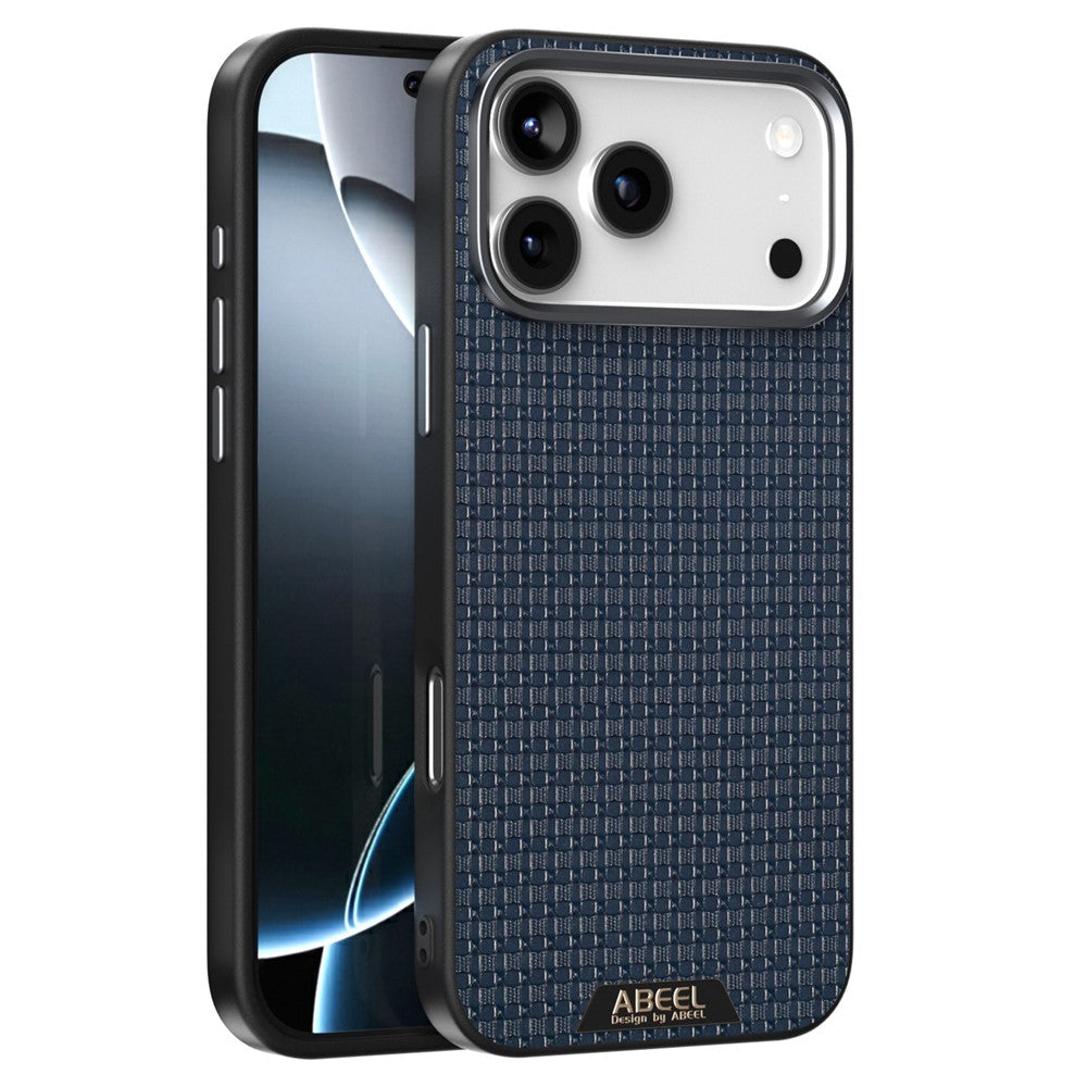 ABEEL For iPhone 17 Pro Max Case Compatible with MagSafe Textured Micro-Embossing Back Cover - Blue