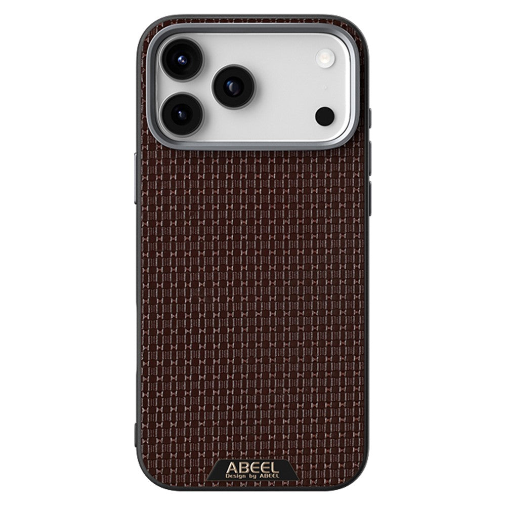 ABEEL For iPhone 17 Pro Max Case Compatible with MagSafe Textured Micro-Embossing Back Cover - Coffee