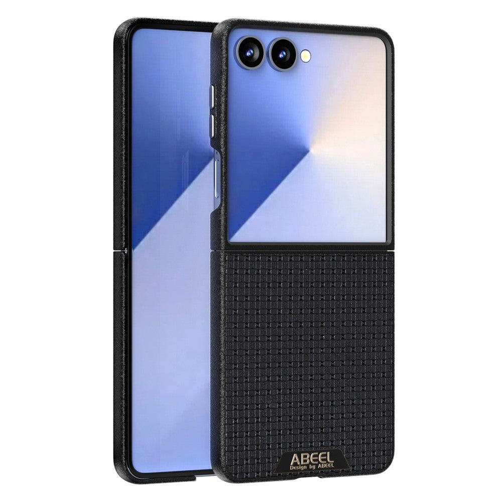 ABEEL For Samsung Galaxy Z Flip7 5G Case Compatible with MagSafe Textured Micro-Embossing Back Cover - Black