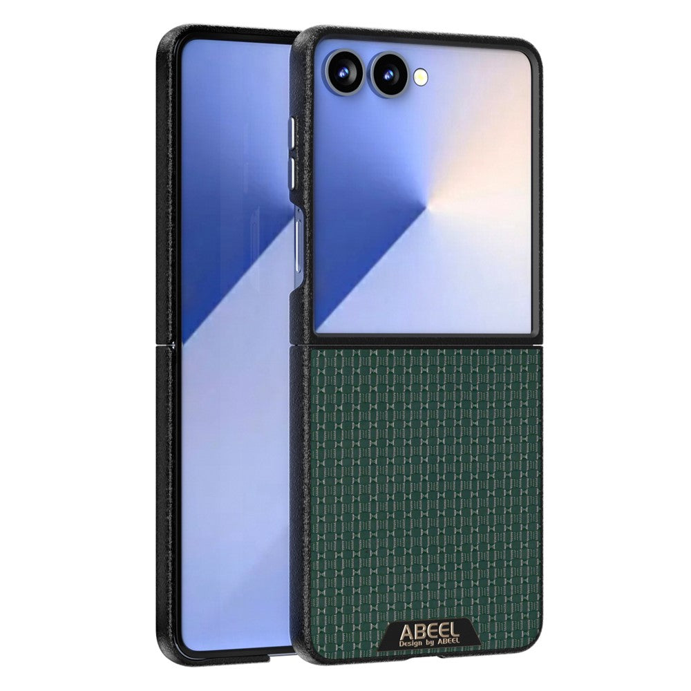 ABEEL For Samsung Galaxy Z Flip7 5G Case Compatible with MagSafe Textured Micro-Embossing Back Cover - Green